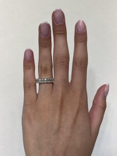 Alexander Beverly Hills 4.51ct Emerald Cut Diamond Eternity Band 18k s.6.5