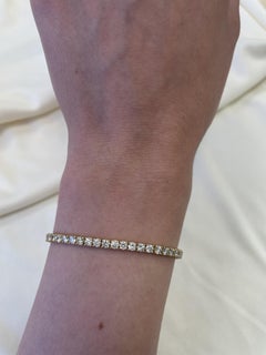 Alexander Beverly Hills 4.68ct Diamond Tennis Bracelet Yellow Gold