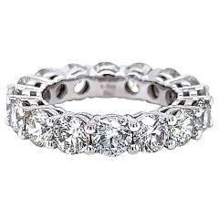 Alexander Beverly Hills Sortija de oro blanco de 18 quilates con diamante redondo de 5,01 ct s.4,5