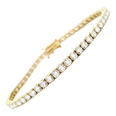 Alexander Beverly Hills 5.15ct Diamond Tennis Bracelet 18k Yellow Gold