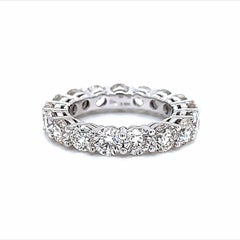 Alexander Beverly Hills Anillo de diamantes redondo de 5,17 ct 18k Oro blanco s.5.75