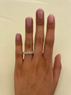 Alexander Beverly Hills 5.49ct Asscher Cut Diamond D/E VVS Eternity Band S-5.75