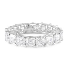 Alexander Beverly Hills 5.49ct Asscher Cut Diamond D/E VVS Eternity Band S-5.75