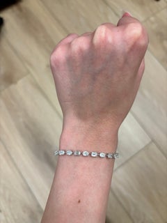 Alexander Beverly Hills 5.84 Carat Multi Diamond Bracelet 18k White Gold