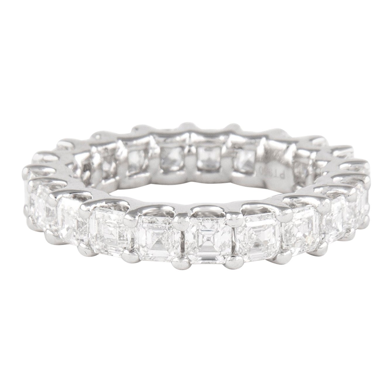 Alexander Beverly Hills 5,86ct Asscher Cut Diamant D/E VVS Eternity Band 18k