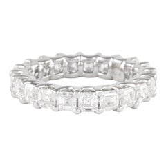 Alexander Beverly Hills 5.86ct Asscher Cut Diamond D/E VVS Eternity Band 18k