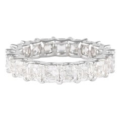 Alexander Beverly Hills 5,88ct Asscher Cut Diamond D/E VVS Eternità in platino 675