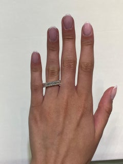 Alexander Beverly Hills 5.89ct F VVS Emerald Cut Diamond Eternity Band 18k S-5