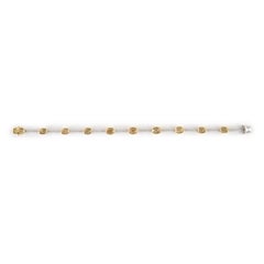 Alexander Beverly Hills 6.26 Diamond & Yellow Diamond Bracelet 18k Gold