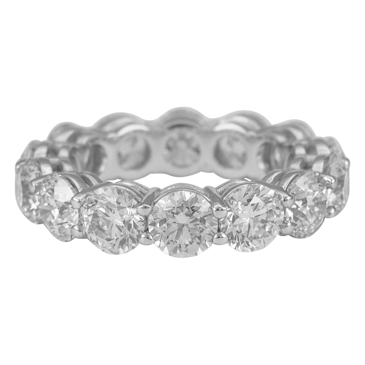 Alexander Beverly Hills Anillo de diamantes redondos de 6,43 ct 'Avg 0,45 ct c/u' 18k en venta