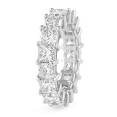 Alexander Beverly Hills 6.80ct Princess Cut Diamond Eternity Band 18k S.5