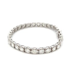 Alexander Beverly Hills 6.84ct Diamond Tennis Bracelet 18 Karat White Gold