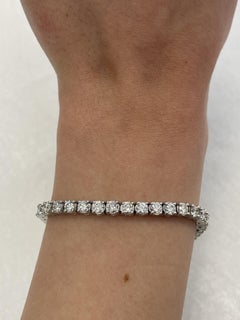 Alexander Beverly Hills 6.86ct Diamond Tennis Bracelet 18k White Gold