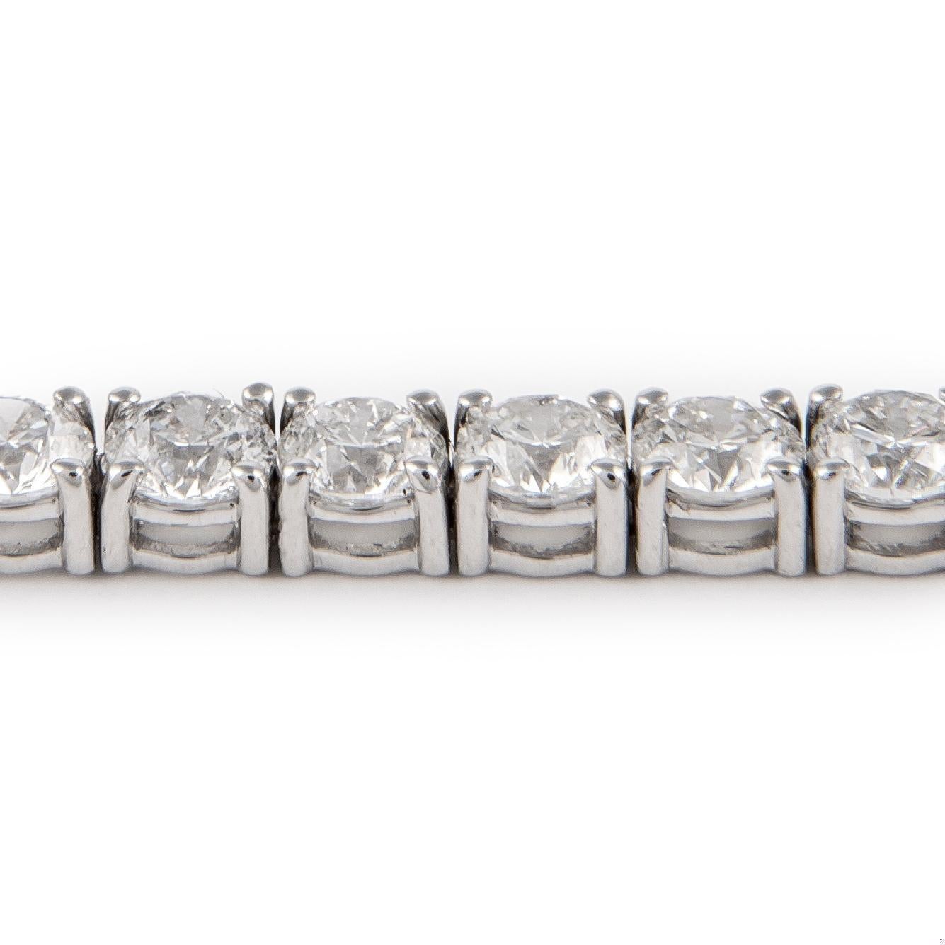 Contemporaneo Alexander Beverly Hills Bracciale tennis con diamanti da 7,20 carati in oro bianco 18 carati in vendita