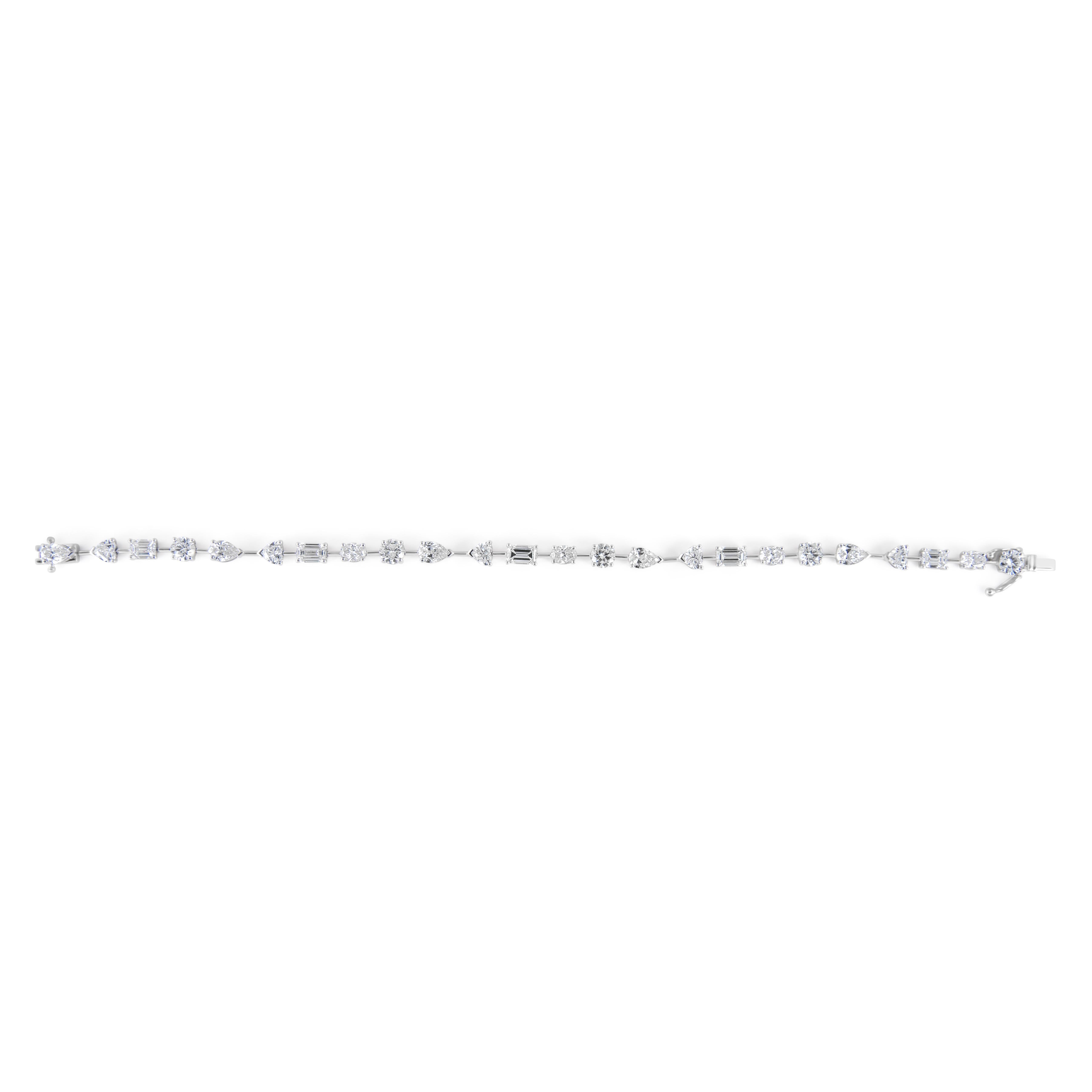 Contemporain Alexander Beverly Hills Bracelet multi diamant de 7,21ct en or blanc 18k en vente