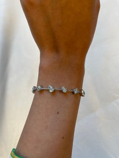 Alexander Beverly Hills Bracciale con diamanti misti da 7,52 carati in oro bianco 18 carati