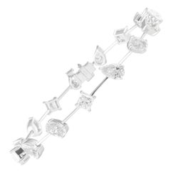 Alexander Beverly Hills 7.52ct Mixed Diamond Bracelet 18k White Gold