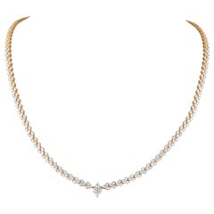 Alexander Beverly Hills 7.79ct Diamond Necklace Pendant Latch 18k Rose Gold