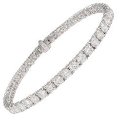 Alexander Beverly Hills Pulsera de tenis con diamantes de color D-F de 8,33 ct y oro blanco de 18 quilates