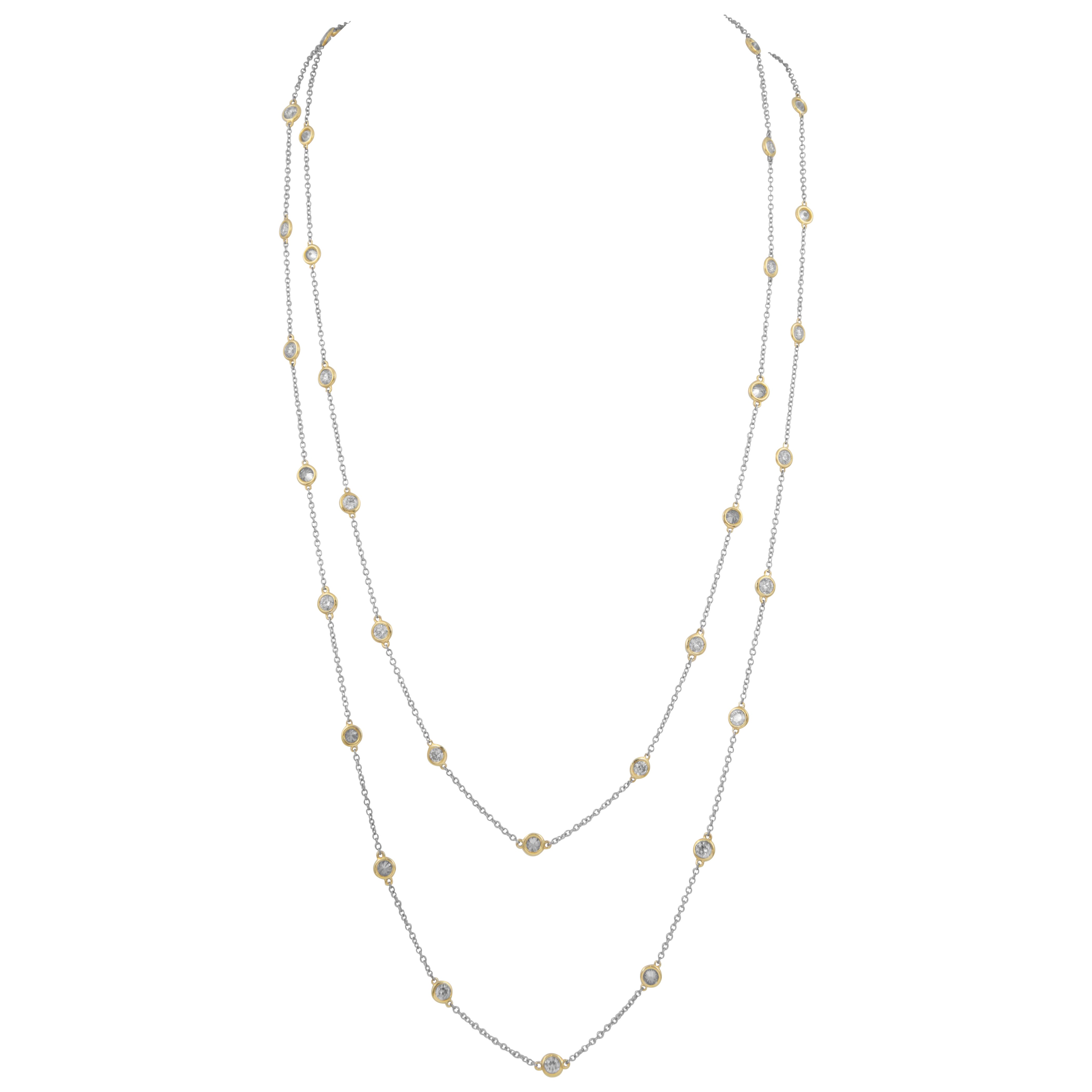 Alexander Beverly Hills 8,34 ct Diamantes por metros Oro blanco de 18 quilates 52 pulg.