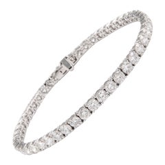 Alexander Beverly Hills Pulsera de tenis con diamantes de color D-F de 8,80 ct y oro blanco de 18 quilates