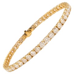 Alexander Beverly Hills Pulsera de tenis con diamantes de 8,81 ct Oro amarillo de 18k