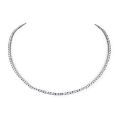 Alexander Beverly Hills 9.10ct E/F VS Diamond Tennis Necklace 18k White Gold