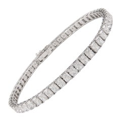 Alexander Beverly Hills 9.54ct Radiant Diamond Tennis Bracelet 18k White Gold