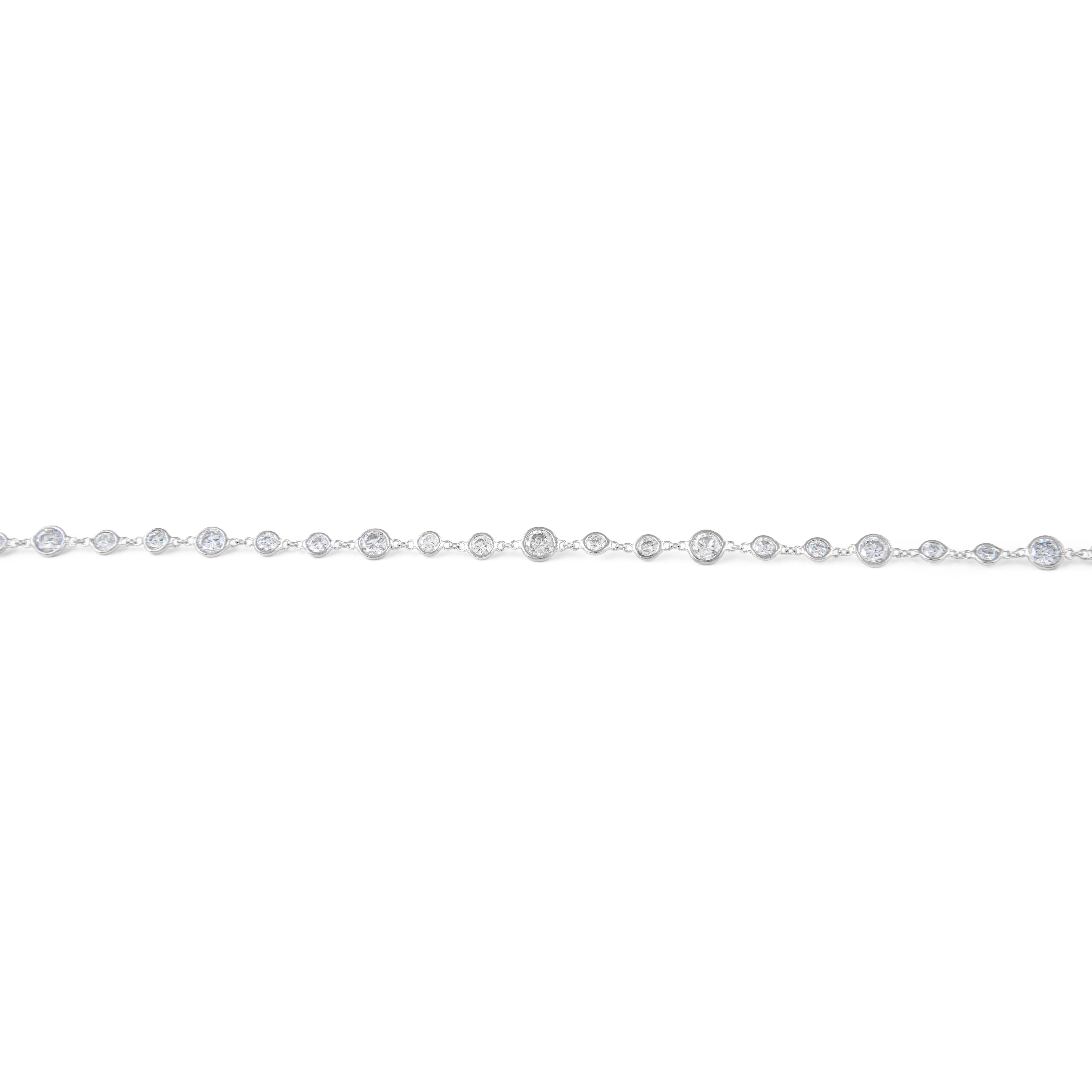 Contemporaneo Alexander Beverly Hills 9,69ct Diamonds by the Yard Oro Bianco 18k in vendita