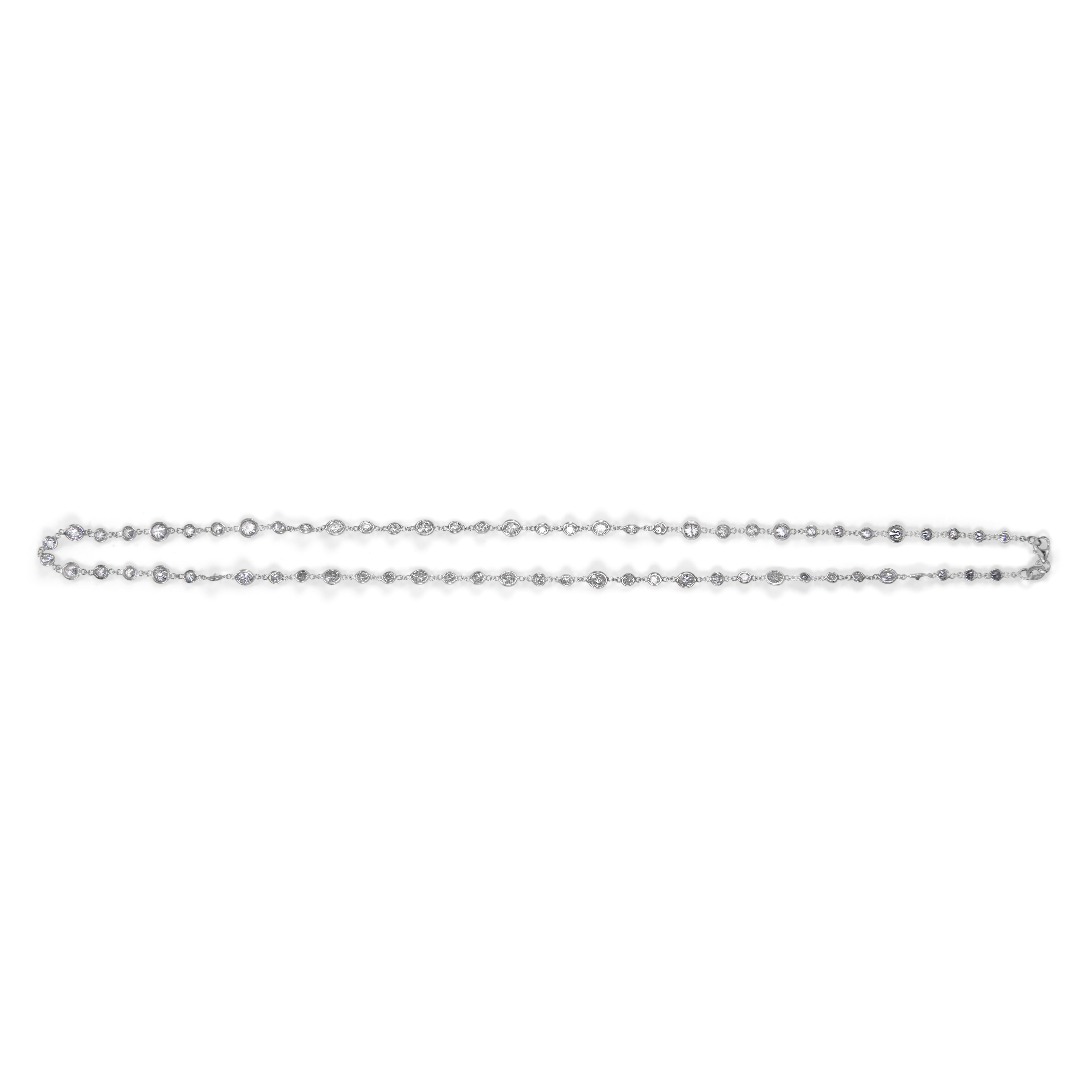 Taglio rotondo Alexander Beverly Hills 9,69ct Diamonds by the Yard Oro Bianco 18k in vendita