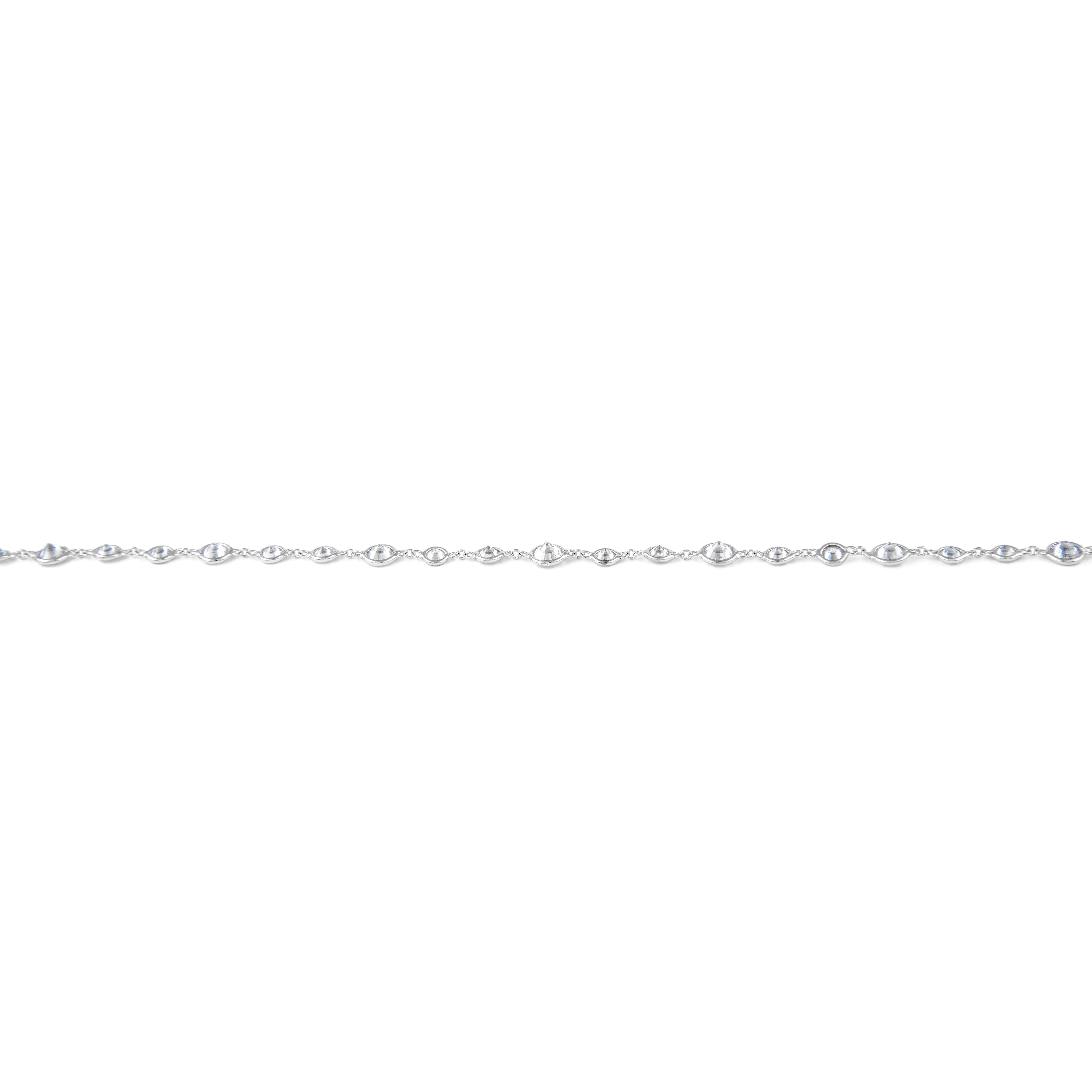 Alexander Beverly Hills 9,69ct Diamonds by the Yard Oro Bianco 18k In condizioni Nuovo in vendita a BEVERLY HILLS, CA