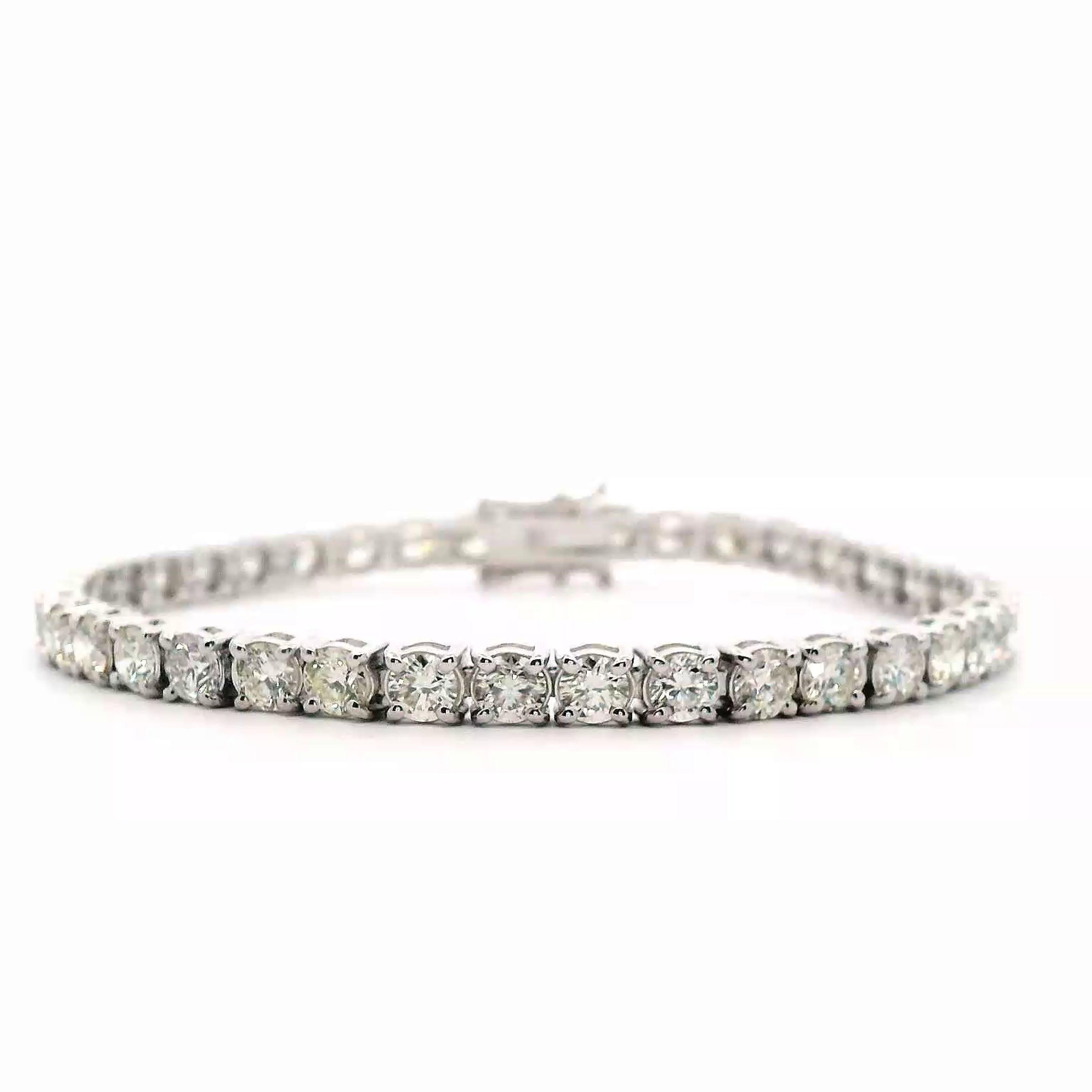 Contemporaneo Alexander Beverly Hills - Bracciale tennis con diamanti da 9,74 carati - Oro bianco 18 carati in vendita