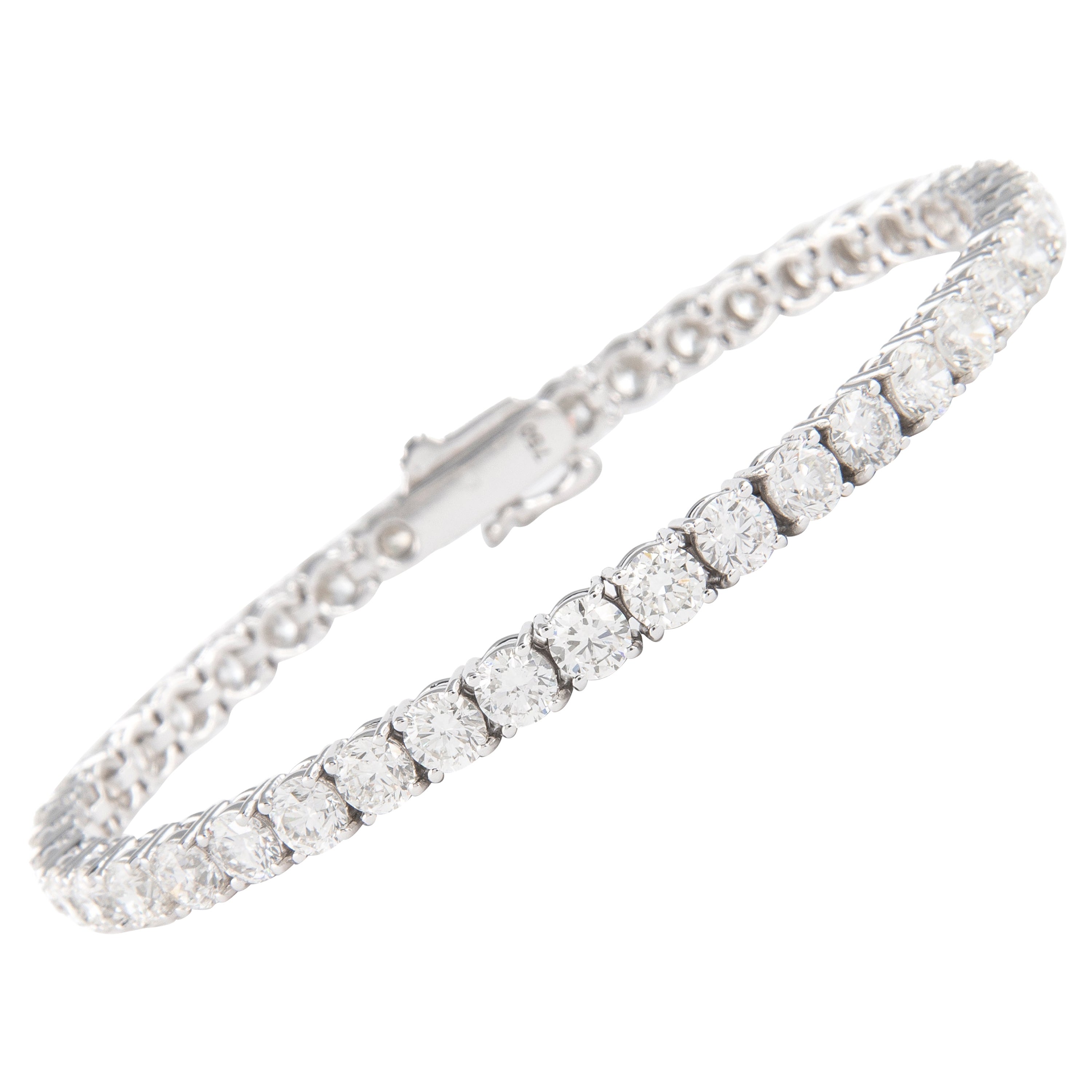Alexander Beverly Hills Pulsera de tenis con diamantes de 9,88 ct y oro blanco de 18 quilates