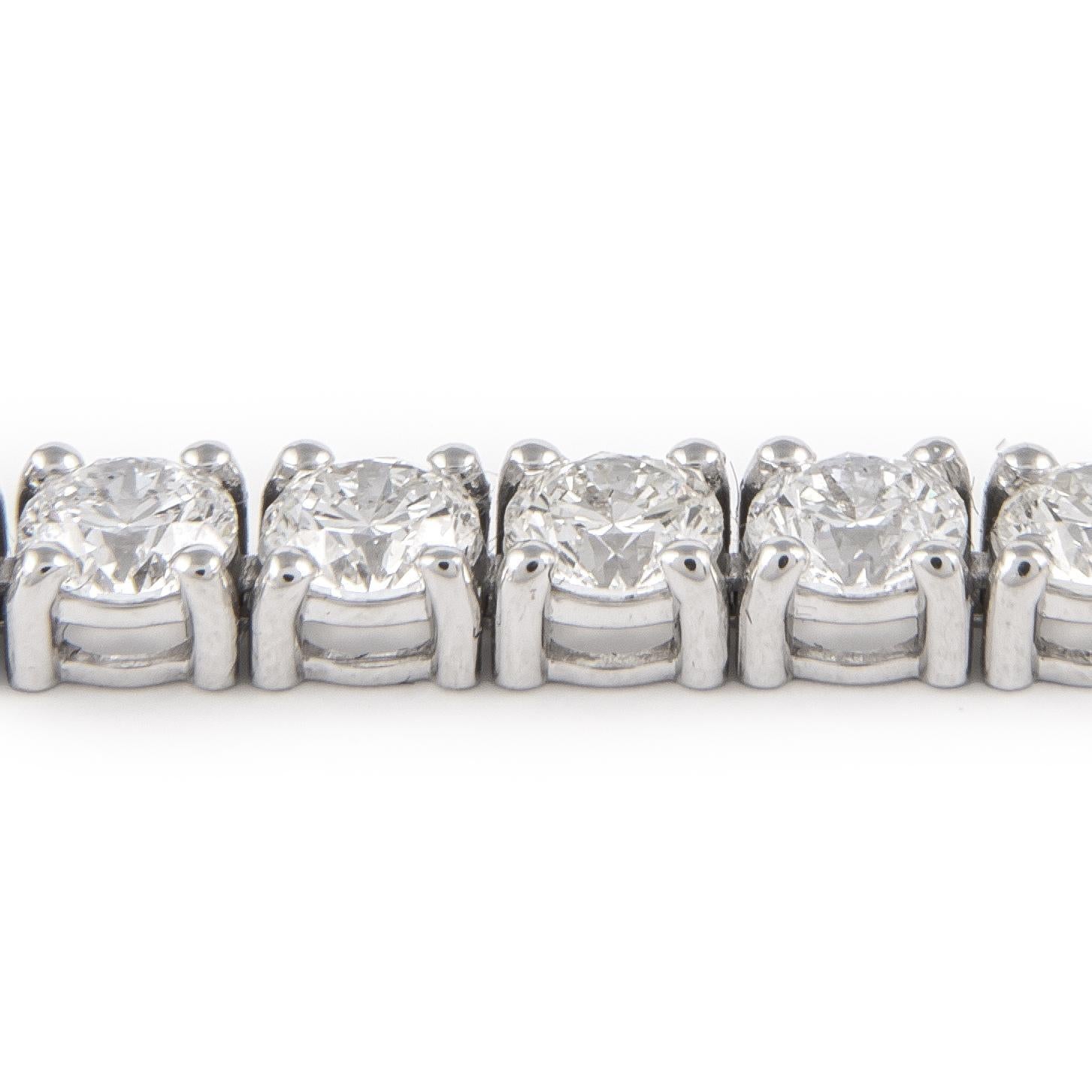 Contemporain Alexander Beverly Hills Bracelet tennis en or blanc 18 carats avec diamants 11,40 carats certifiés GIA
