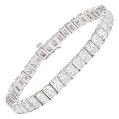 Alexander Beverly Hills All GIA 21,80ct  Radiants Diamant-Tennisarmband 18k