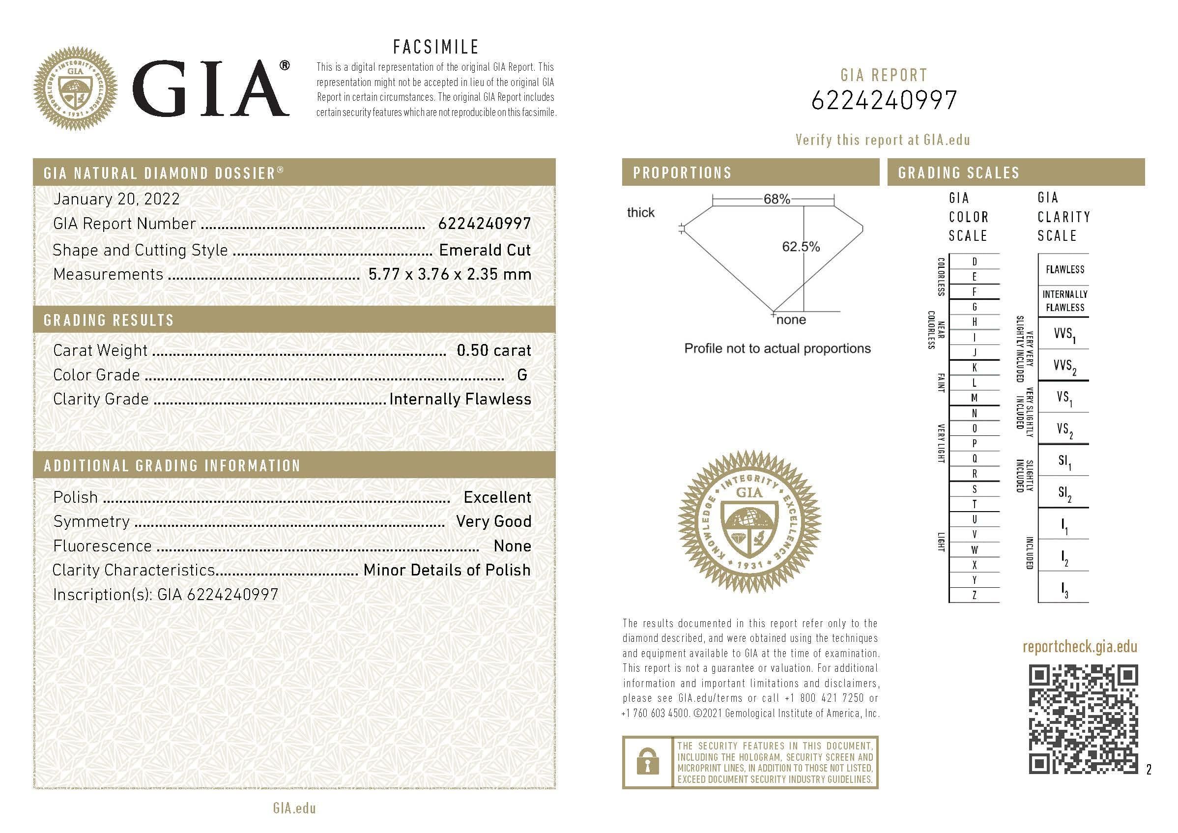 Alexander Beverly Hills All GIA 5,74ctt Smaragd & G IF Diamant 3-Stein-Ring 18k im Angebot 1