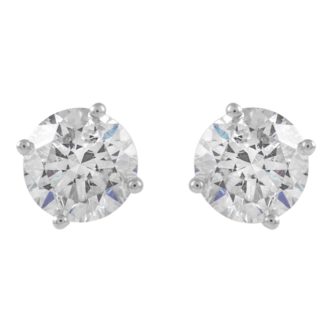Alexander Beverly Hills EGL 1,98 Karat Diamant-Ohrstecker 18k Weißgold im Angebot