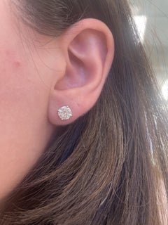 Alexander Beverly Hills EGL 2.02 Karat Diamant-Ohrstecker aus Weißgold