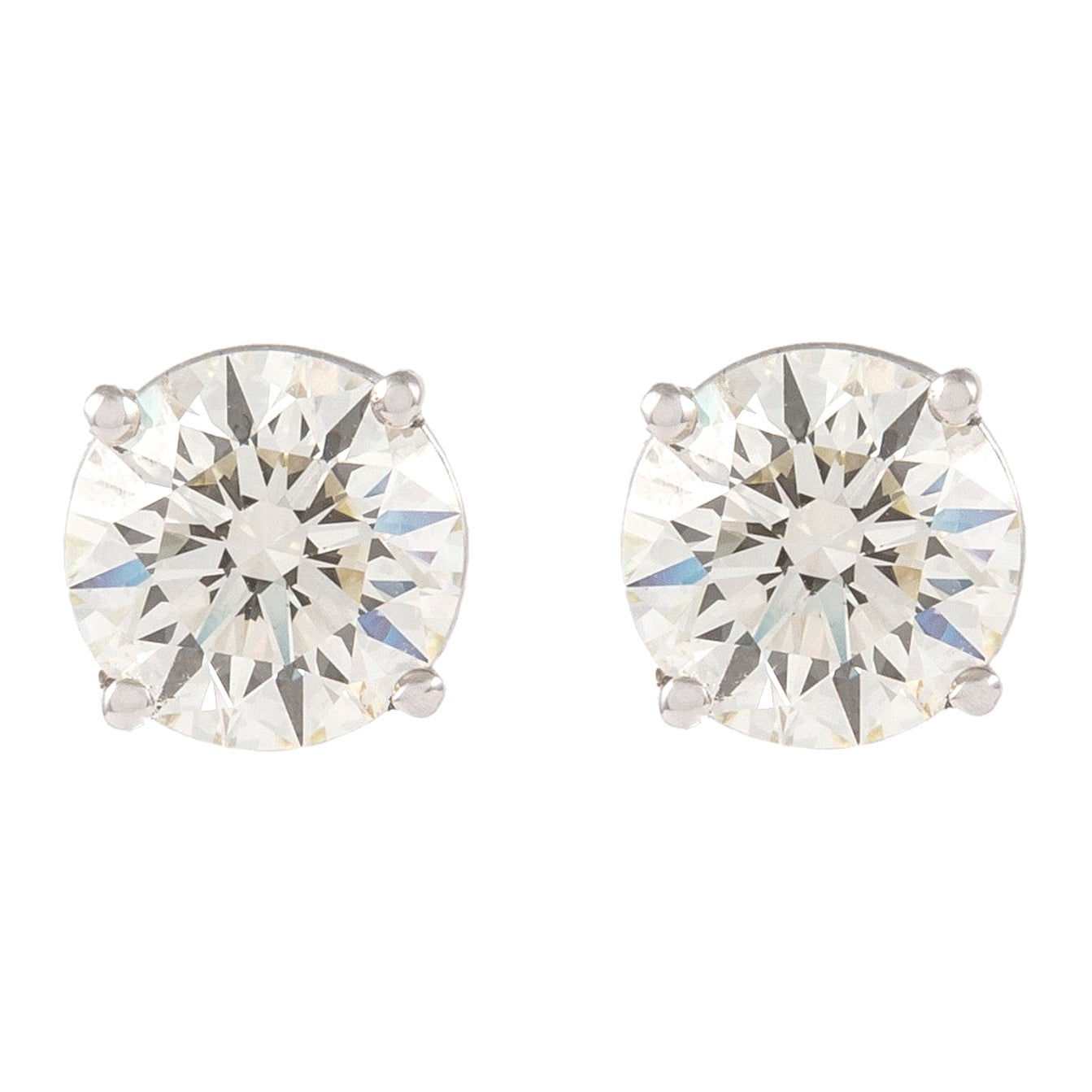 Alexander Beverly Hills EGL 2,54 Karat Diamant-Ohrstecker 18k Weißgold