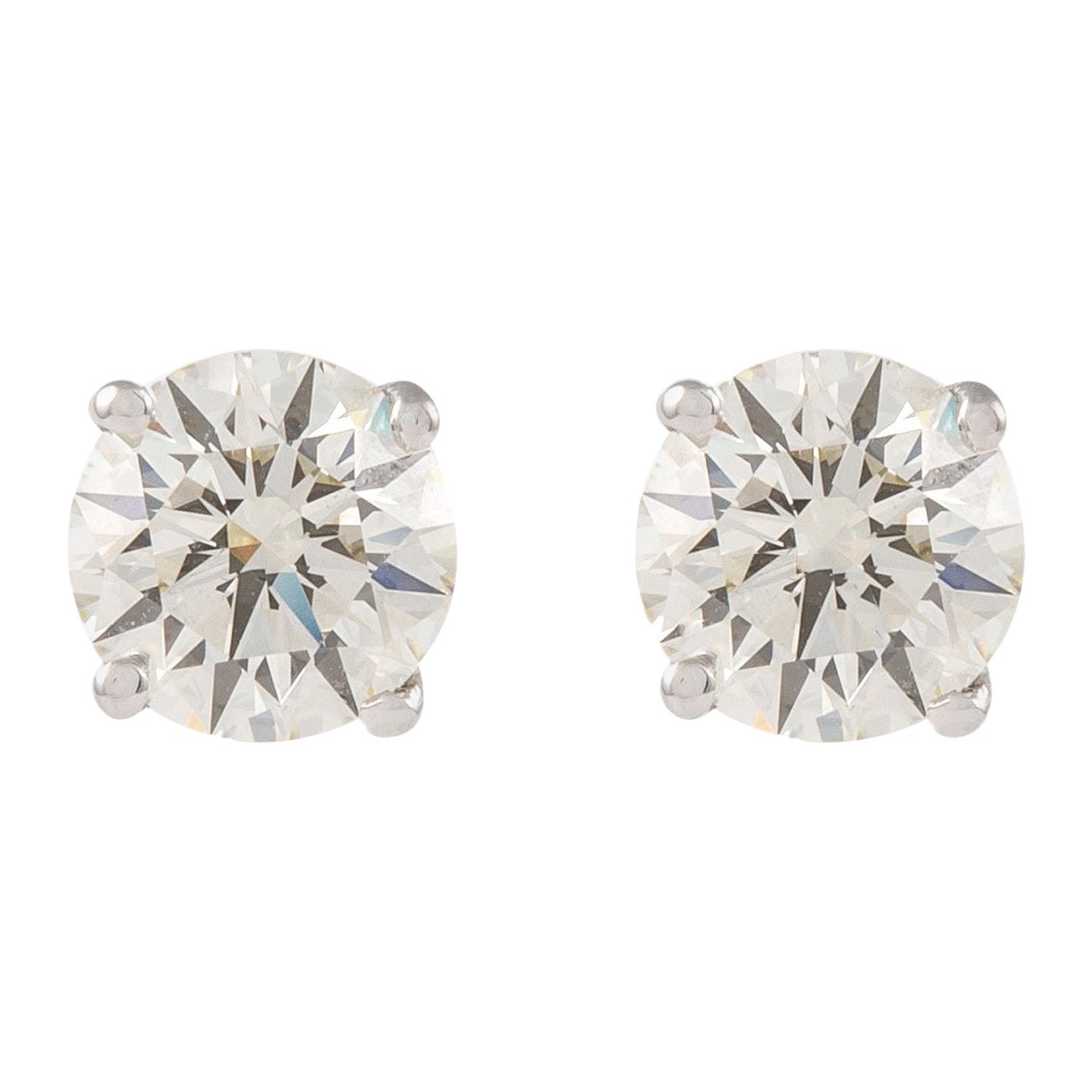 Alexander Beverly Hills EGL-zertifizierte 1,44 Karat Diamant-Ohrstecker aus Weißgold