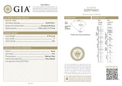 Alexander Beverly Hills, bague Toi et Moi 18 carats avec diamants ronds et marquises de 1,26 carat certifiés GIA