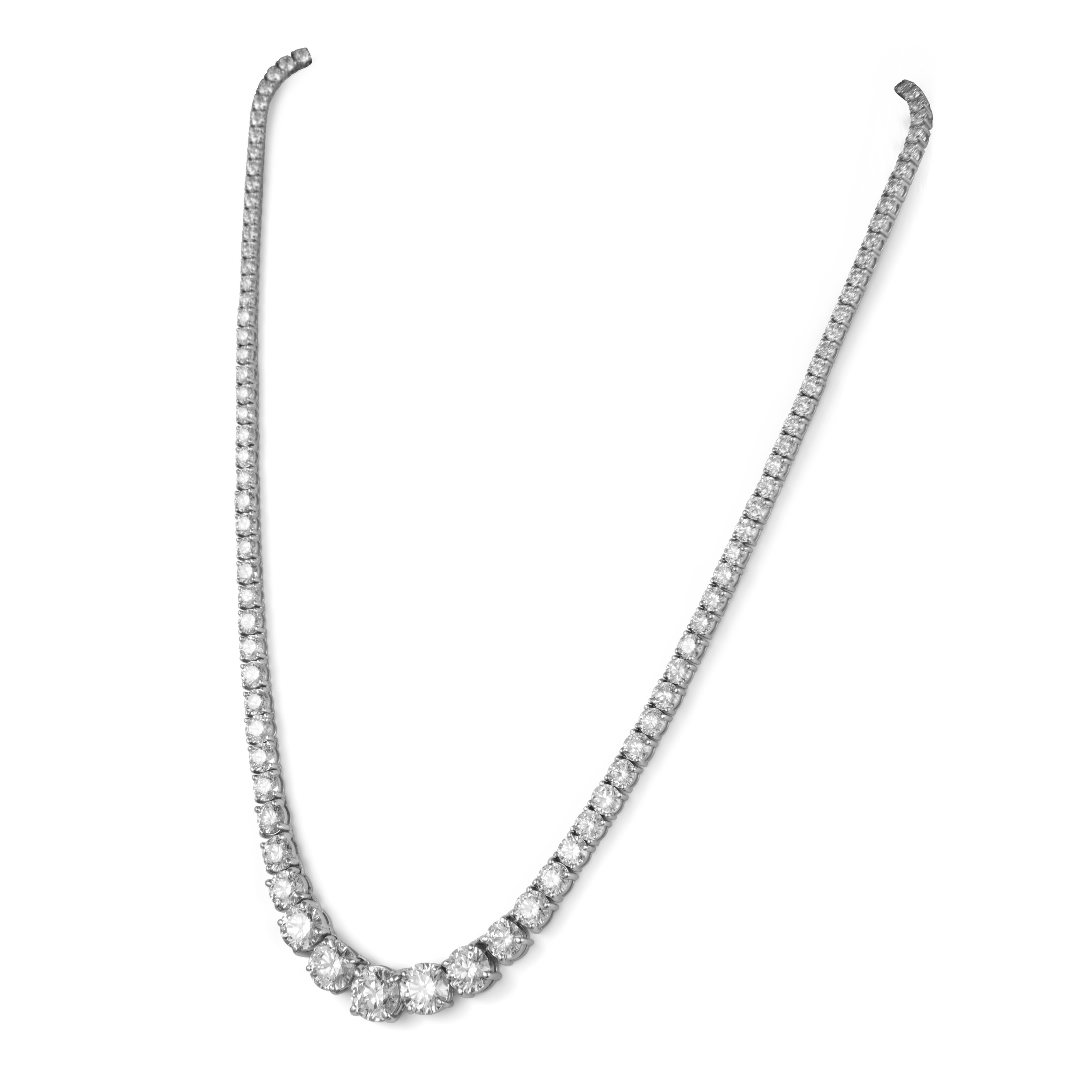 Contemporaneo Alexander Beverly Hills GIA 17,84ct Diamante 'Centro 2,51ct' Collana in oro 18k in vendita