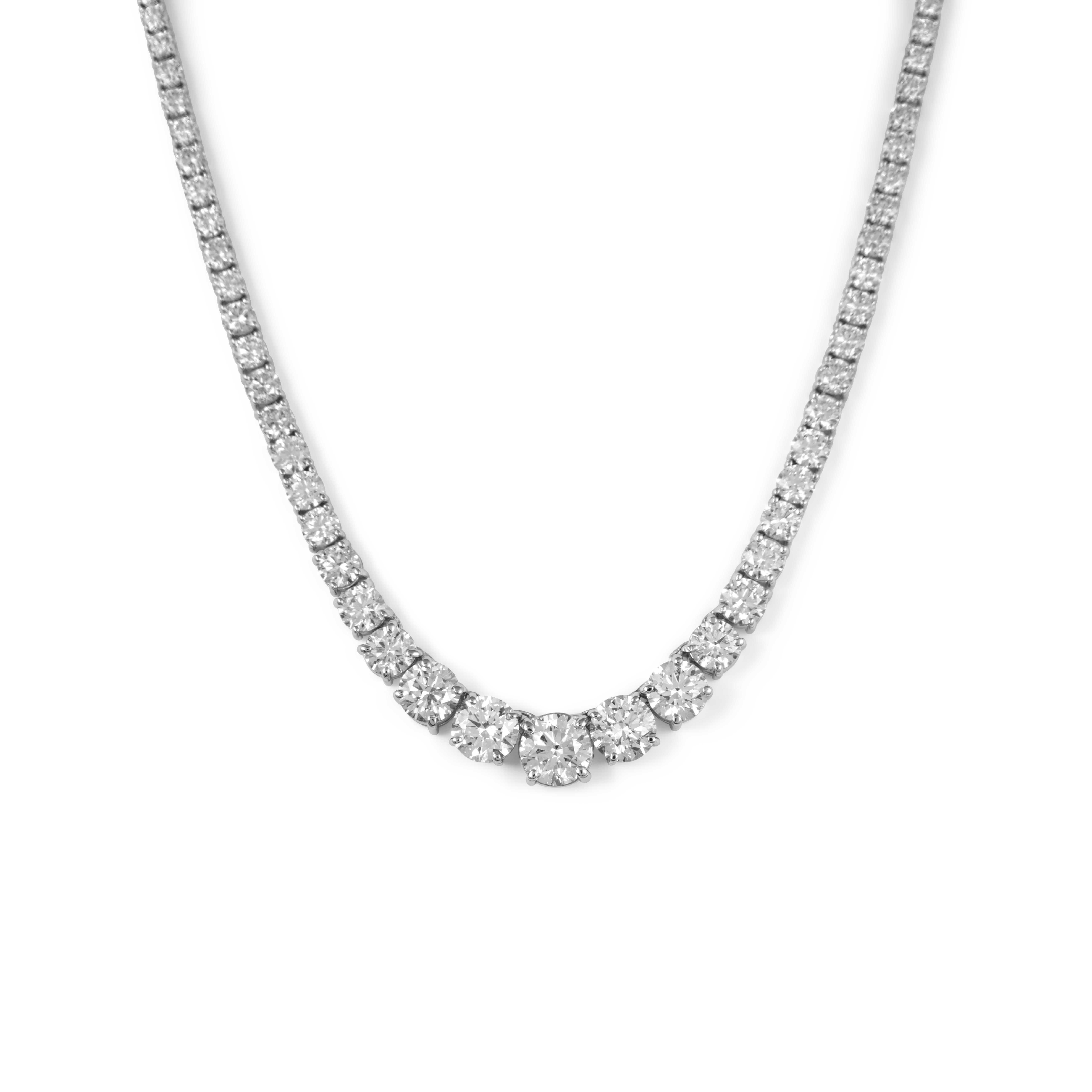 Alexander Beverly Hills GIA 17,84ct Diamante 'Centro 2,51ct' Collana in oro 18k In condizioni Nuovo in vendita a BEVERLY HILLS, CA