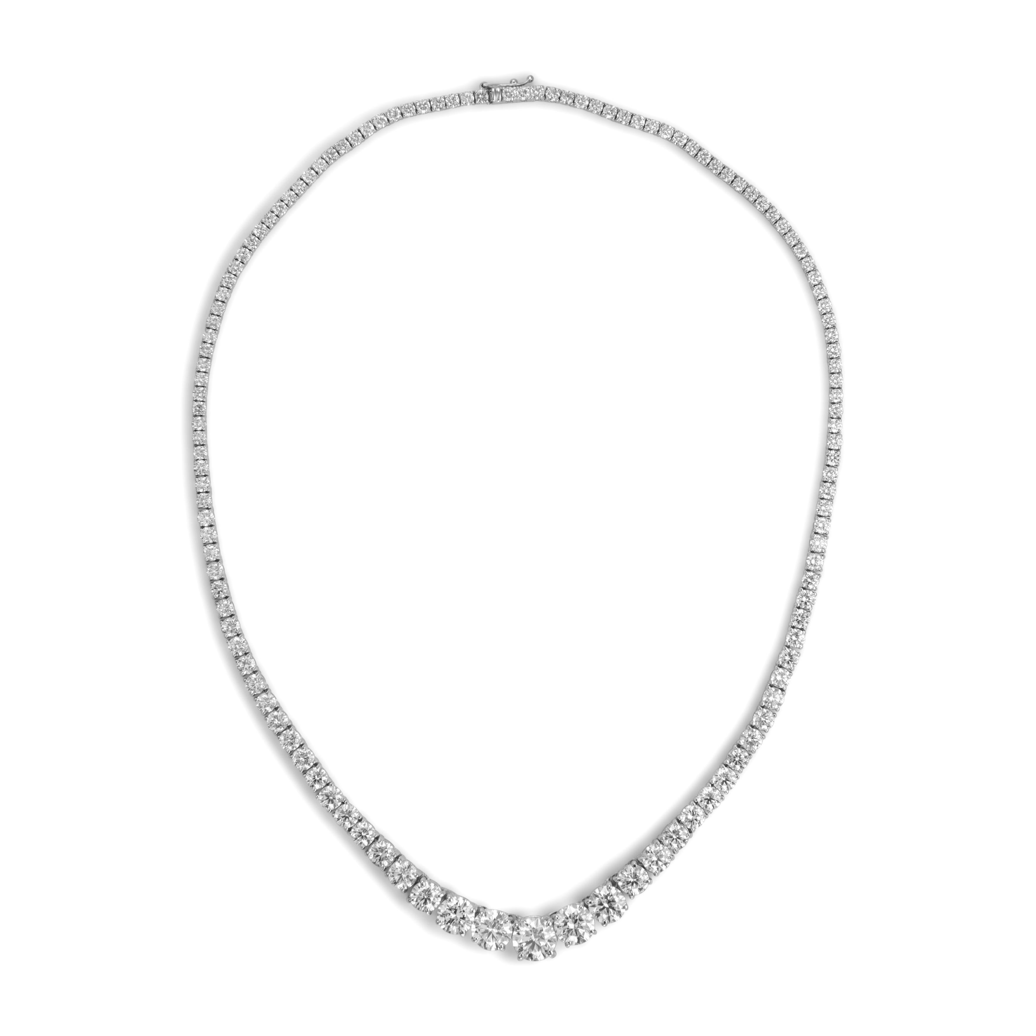 Donna Alexander Beverly Hills GIA 17,84ct Diamante 'Centro 2,51ct' Collana in oro 18k in vendita