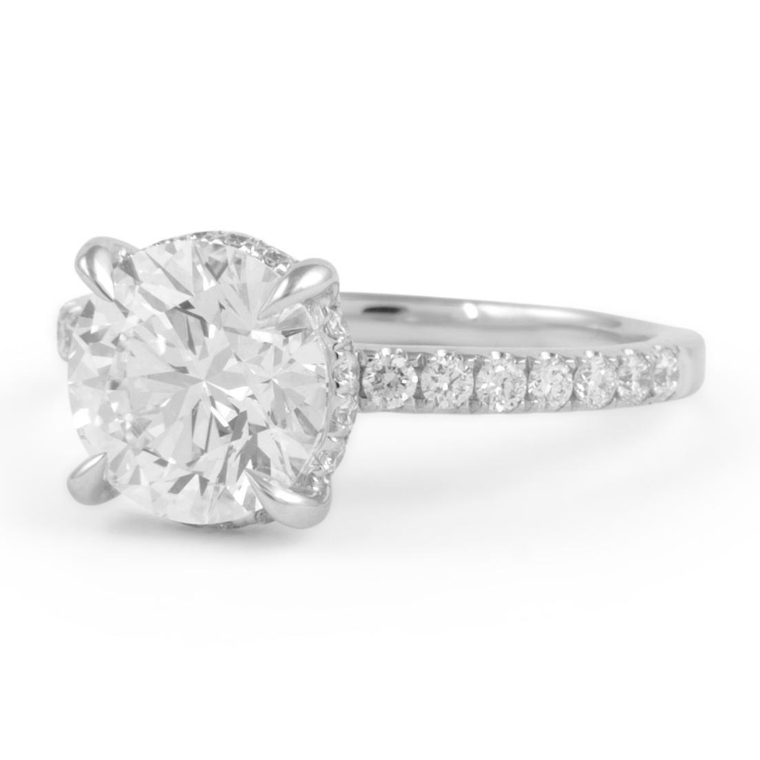 Alexander Beverly Hills GIA 2,03ct F VVS2 Runder Diamantring 18k (Rundschliff) im Angebot