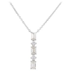 Alexander Beverly Hills GIA 2.09ct Diamond Pendant Necklace 18k White Gold