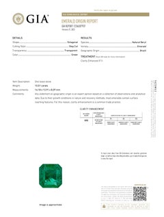 Alexander Beverly Hills GIA 31,09 ct Esmeralda y Diamante Collar Gota 18k