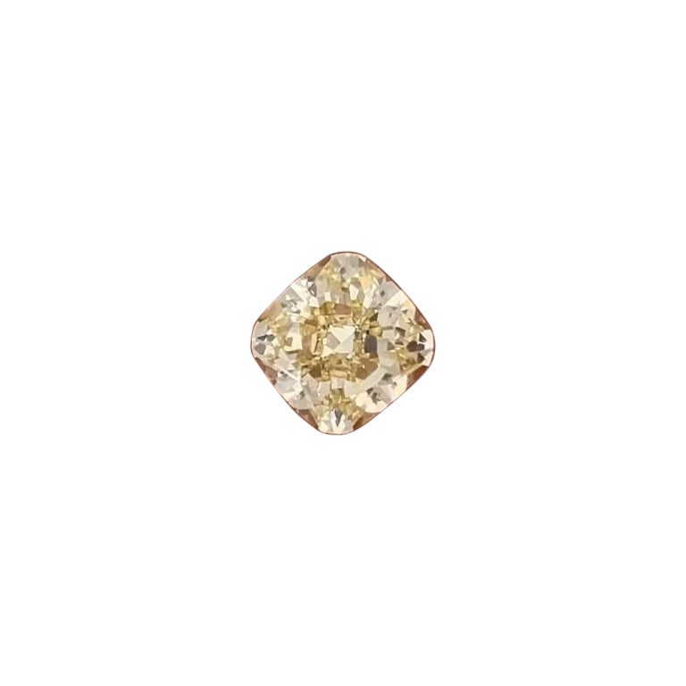 Alexander Beverly Hills GIA 3,72ct Cushion Fancy Yellow VS1 Diamond en vente
