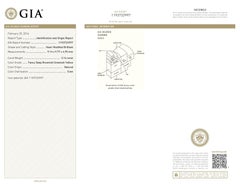 Alexander Beverly Hills GIA 4.08ct Green Brown Yellow Diamond 18k Necklace