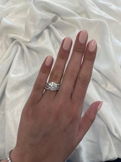 Alexander Beverly Hills GIA 4.25ct G VS1 3EX Round Diamond Engagement Ring 18k